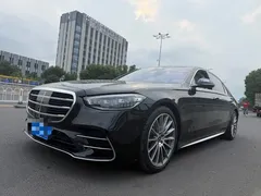 2023 Mercedes-Benz S-Class S 500 L 4MATIC, чёрный — фото 1