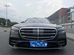 2023 Mercedes-Benz S-Class S 500 L 4MATIC, чёрный — фото 2