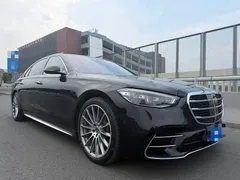 2023 Mercedes-Benz S-Class S 500 L 4MATIC, чёрный — фото 3