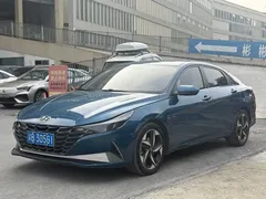 2021 Hyundai Elantra 1.5L CVT GLX Elite, синий — фото 1