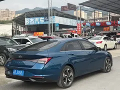 2021 Hyundai Elantra 1.5L CVT GLX Elite, синий — фото 4