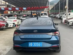 2021 Hyundai Elantra 1.5L CVT GLX Elite, синий — фото 5