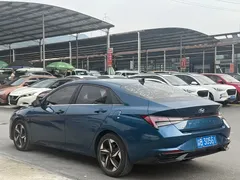 2021 Hyundai Elantra 1.5L CVT GLX Elite, синий — фото 6