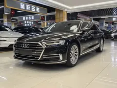 2021 Audi A8L 50 TFSI quattro Luxury, чёрный — фото 1