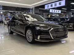 2021 Audi A8L 50 TFSI quattro Luxury, чёрный — фото 3
