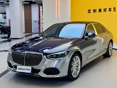 2023 Mercedes-Benz Maybach S-Class S 580 4MATIC, синий — фото 1