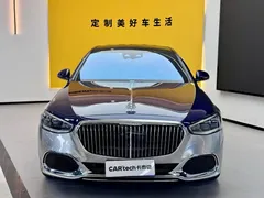 2023 Mercedes-Benz Maybach S-Class S 580 4MATIC, синий — фото 2