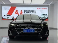 2022 Audi A7L 45 TFSI S-line, чёрный — фото 2