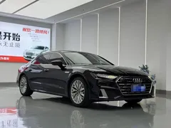 2022 Audi A7L 45 TFSI S-line, чёрный — фото 3