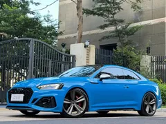 2021 Audi RS 5 2.9T Coupe Dark Gold Edition, синий — фото 1