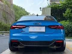 2021 Audi RS 5 2.9T Coupe Dark Gold Edition, синий — фото 4
