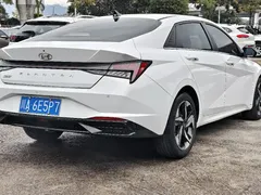 2022 Hyundai Elantra 1.5L CVT LUX Premium, белый — фото 12