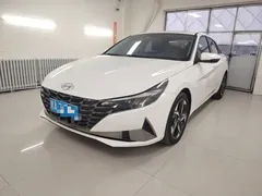 2022 Hyundai Elantra 1.5L CVT LUX Premium, белый — фото 1