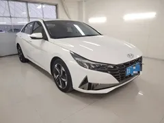 2022 Hyundai Elantra 1.5L CVT LUX Premium, белый — фото 3