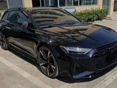 2022 Audi RS 6 4.0T Avant, чёрный — фото 2