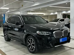 2022 BMW X3, чёрный — фото 3
