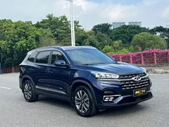 2021 Chery Tiggo 8 Kunpeng 290TGDI AT, синий — фото 3