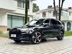 2021 Audi Q7 55 TFSI quattro S line Premium, чёрный — фото 1