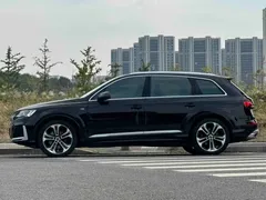 2023 Audi Q7 55 TFSI quattro S Premium, чёрный — фото 3