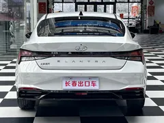 2021 Hyundai Elantra 1.5L CVT LUX Premium, белый — фото 5