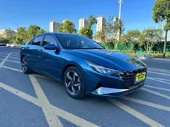 2022 Hyundai Elantra 1.5L CVT GLX Elite, синий — фото 3