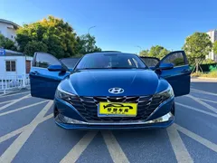 2022 Hyundai Elantra 1.5L CVT GLX Elite, синий — фото 8