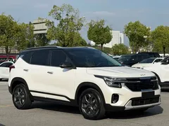 2023 Kia Seltos 1.5L CVT Luxury, белый — фото 2