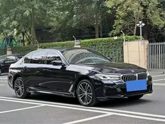 2021 BMW 5 Series 530Li Leading M Sport Package, чёрный — фото 1