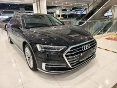 2021 Audi A8L 50 TFSI quattro Comfort, чёрный — фото 2