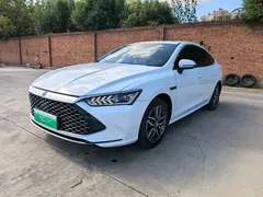 2021 BYD Qin PLUS DM-i PHEV 55km Flagship, белый — фото 1