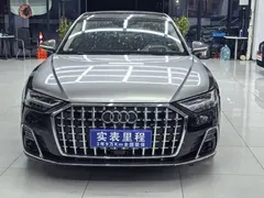 2021 Audi A8L 55 TFSI quattro Premium, чёрный — фото 2