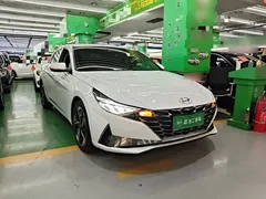 2021 Hyundai Elantra 1.5L CVT LUX Premium, белый — фото 4