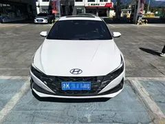 2021 Hyundai Elantra 240TGDi DCT TOP Flagship, белый — фото 2