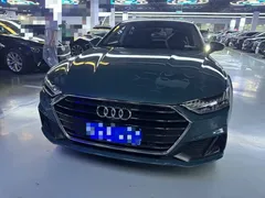 2021 Audi A7 45 TFSI, синий — фото 2