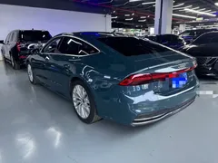 2021 Audi A7 45 TFSI, синий — фото 14