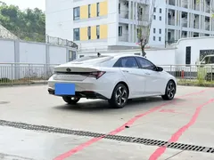 2021 Hyundai Elantra 1.5L CVT LUX Premium, белый — фото 6