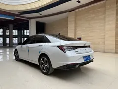 2022 Hyundai Elantra 1.5L CVT LUX Premium, белый — фото 6
