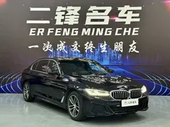 2022 BMW 5 Series 525Li M Sport Package, чёрный — фото 3