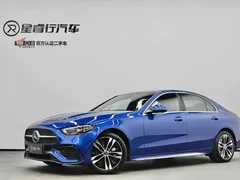 2023 Mercedes-Benz C-Class C 350 eL PHEV, синий — фото 1