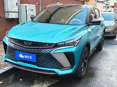 2022 Geely Coolray COOL 1.5TD DCT, синий — фото 2