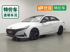 2022 Hyundai Elantra 1.5L CVT LUX Premium, белый — фото 1