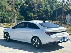 2021 Hyundai Elantra 1.5L CVT LUX Premium, белый — фото 7