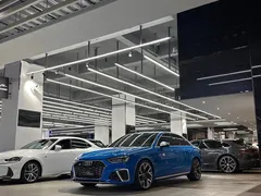 2020 Audi S4 3.0TFSI, синий — фото 3
