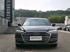 2021 Audi A8L 50 TFSI quattro Comfort, чёрный — фото 2