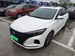 2021 Changan Eado PLUS Blue Whale NE 1.4T GDI DCT Premium, белый — фото 1