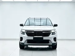 2023 Kia Seltos 1.5L CVT Luxury, белый — фото 2