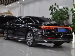2021 Audi A8L 55 TFSI quattro Premium, чёрный — фото 3