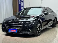 2023 Mercedes-Benz S-Class S 400 L Luxury, чёрный — фото 1