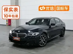 2023 BMW 5 Series 530Li Premium M Sport Package, синий — фото 1