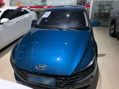 2021 Hyundai Elantra 1.5L CVT GLX Elite, синий — фото 3